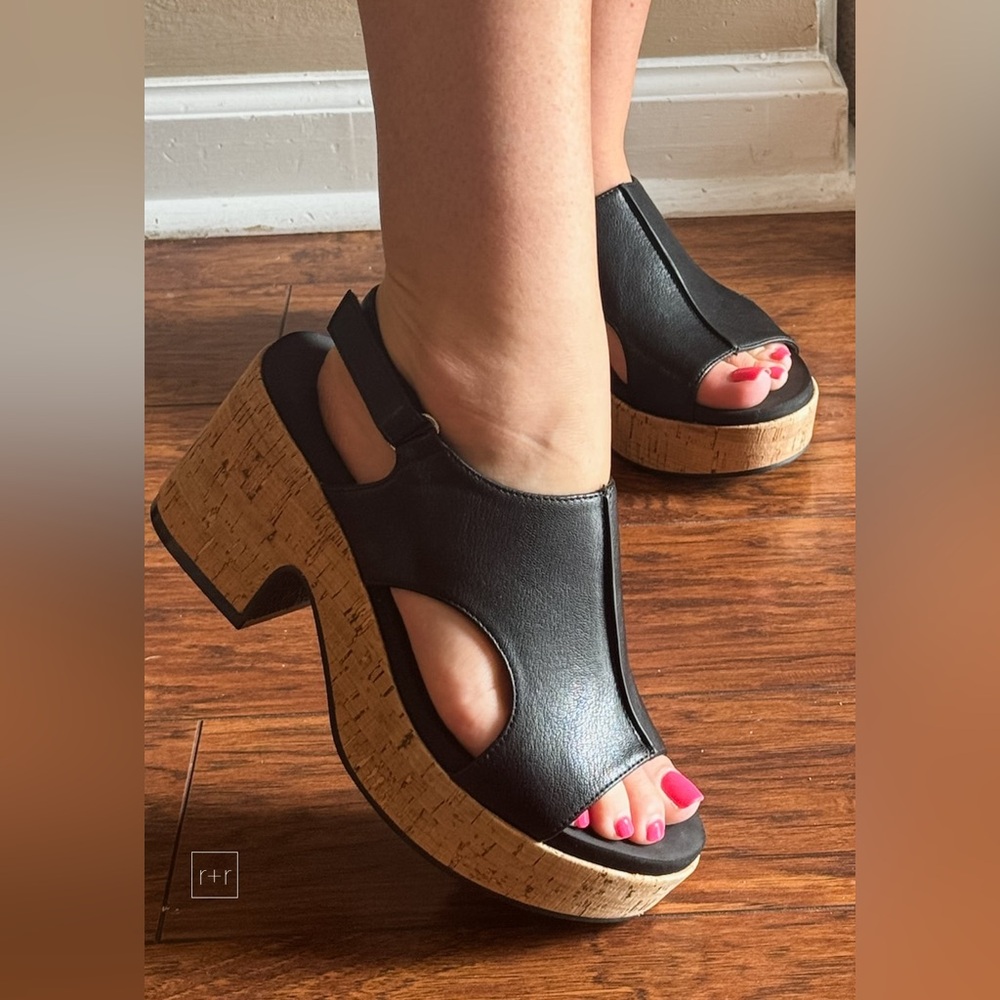 Instant Classic! corkys footwear new miss carley block heel sandal in black
